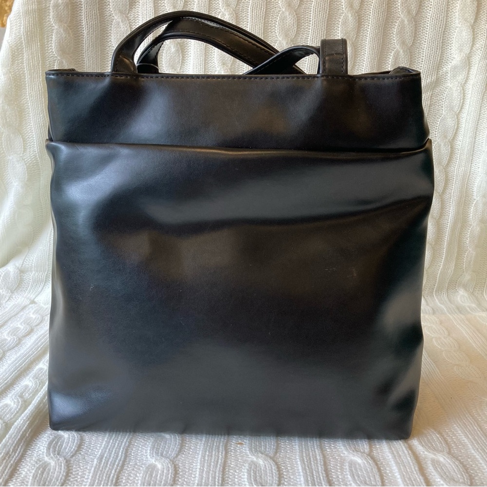 NEW Villager by Liz Claiborne Black Shoulder Purse Bag - Picture 2 of 12